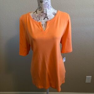 Talbots Orange Women's Top NWT XL